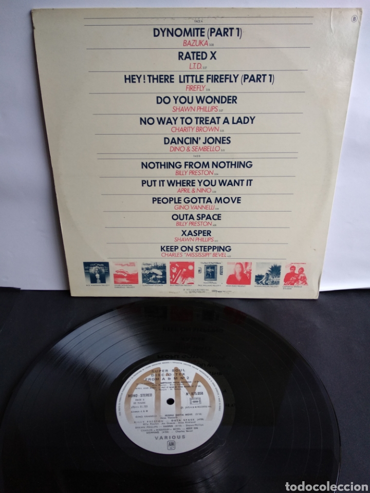 Discos de vinilo: *DISCO SUPER HIT POUR DANCER, A&M RECORDS, 1975 A3 - Foto 2