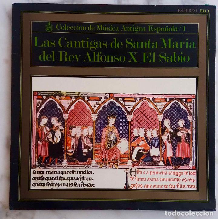 Disques de vinyle: CANTIGAS SANTA MAR&Iacute;A, REY ALFONSO X.GREGORIO PANIAGUA.ESCOLAN&Iacute;A VALLE DE LOS CA&Iacute;DOS. LP
