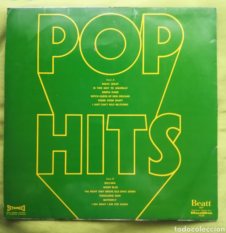 Discos de vinilo: POP HITS VINILO LP - Foto 2