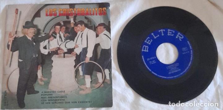 Discos de vinilo: CARNAVAL DE C&Aacute;DIZ, SINGLE LOS CRISTOBALITOS, DE 1971 - Foto 1