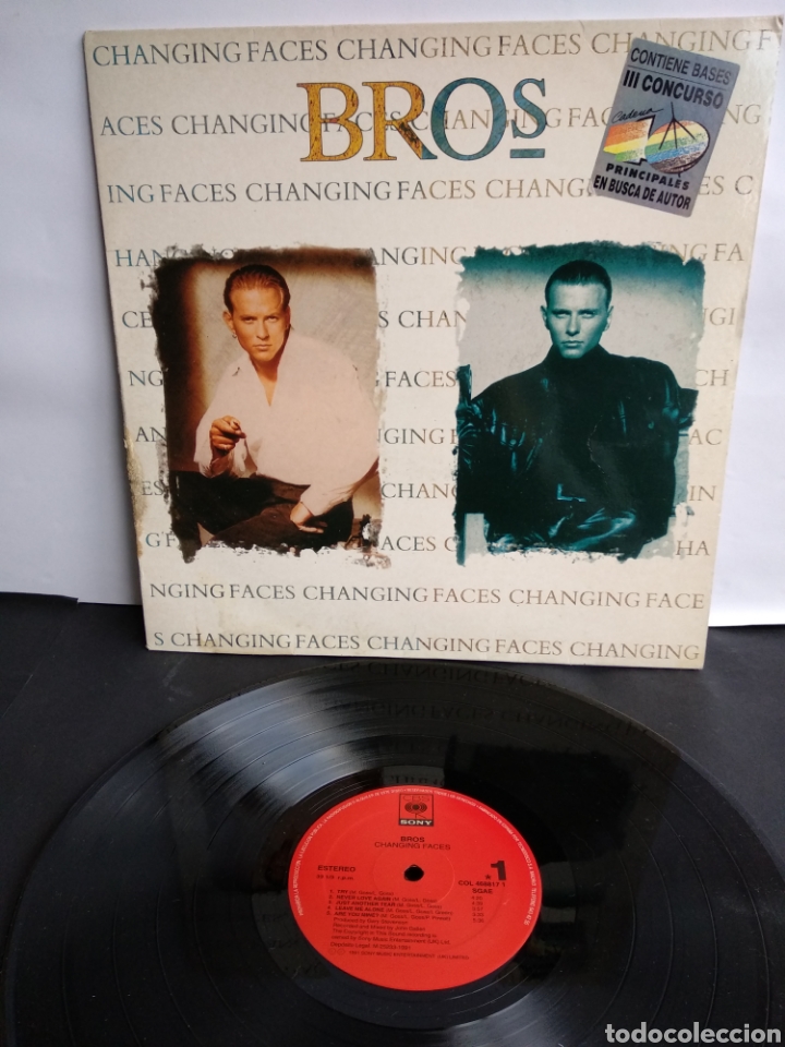 Discos de vinilo: *BROS, CHANGING FACES, CBS, 1991 A2 - Foto 1
