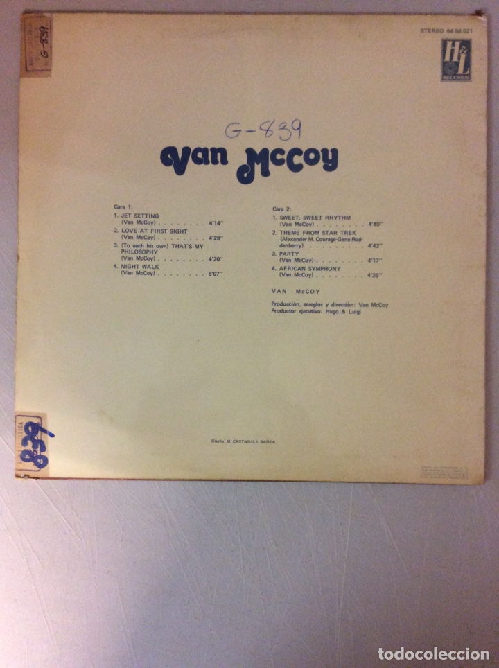Discos de vinilo: Van McCoy. The real McCoy - Foto 2