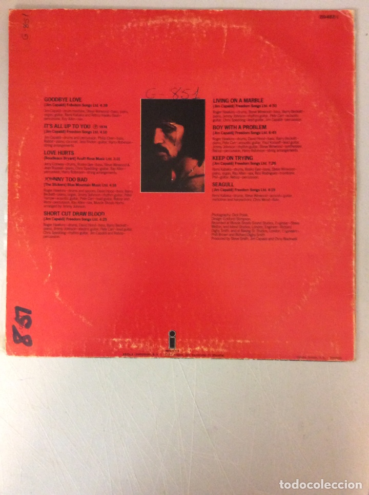 Discos de vinilo: Jim Capaldi. Short cut draw blood. - Foto 2
