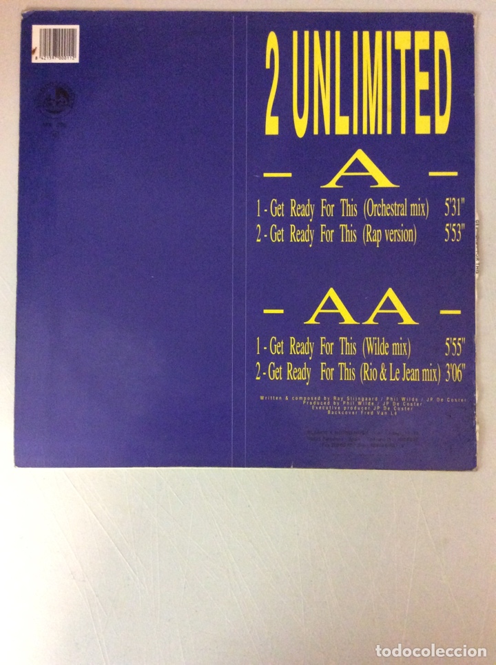 Discos de vinilo: Unlimited. Get ready for this - Foto 2