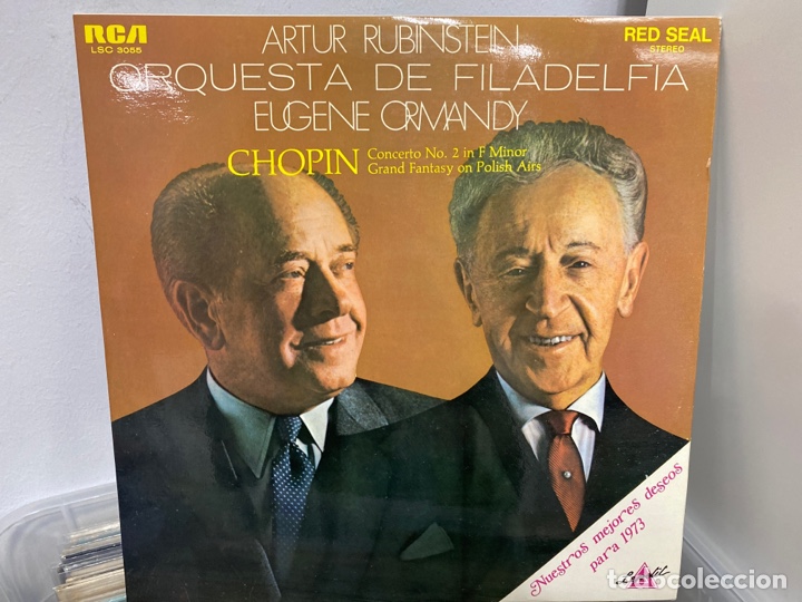 Discos de vinilo: Chopin, Artur Rubinstein, Eugene Ormandy - Concerto No. 2 (LP, Album) - Foto 1