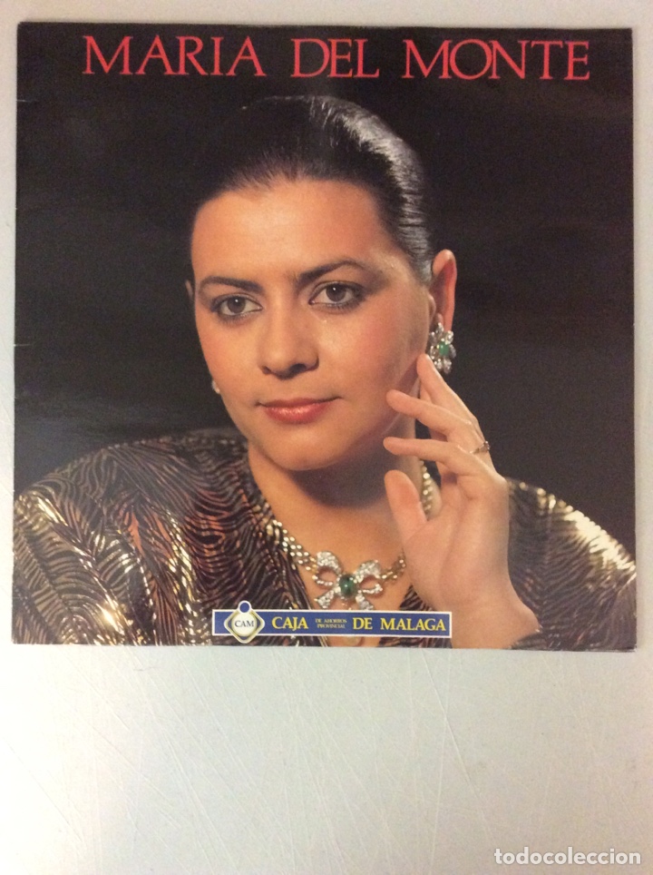 Discos de vinilo: Mar&iacute;a del Monte. Caja de ahorros de M&aacute;laga. - Foto 1