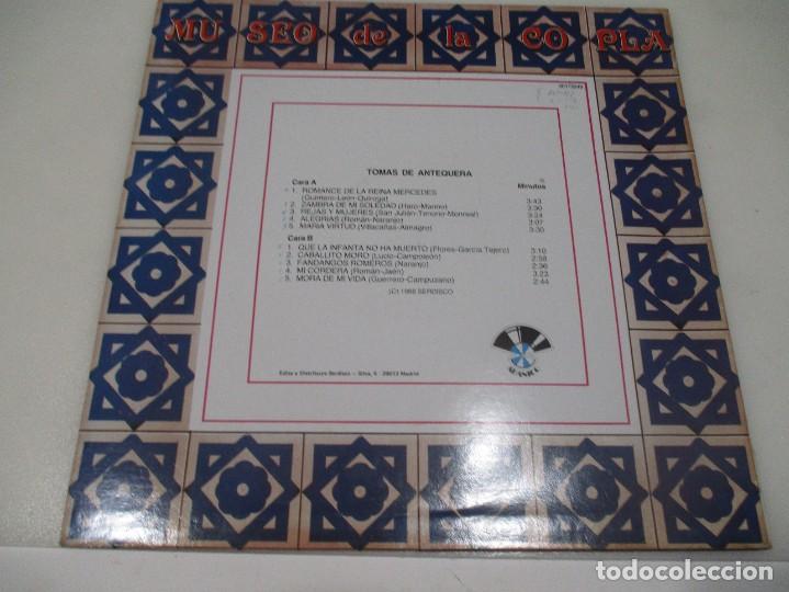 Discos de vinilo: TOM&Aacute;S DE ANTEQUERA Museo de la Copla DI452 - Foto 2
