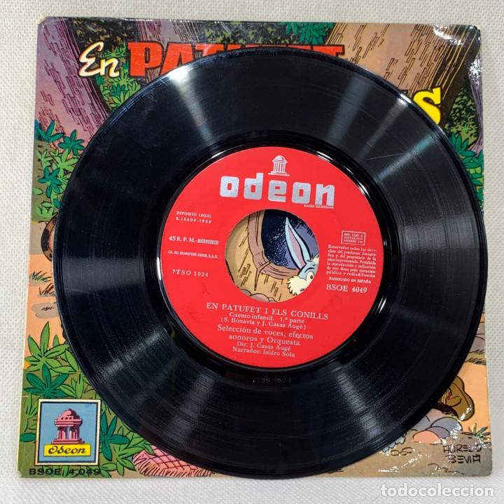 Discos de vinilo: SINGLE EN PATUFET I ELS CONILLS - ESPAÑA - AÑO 1958 - Foto 2 - 300950718
