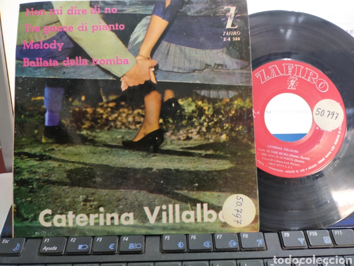 Dischi in vinile: Caterina Villalba ep non mi dir&eacute; di no + 3 Espa&ntilde;a 1962