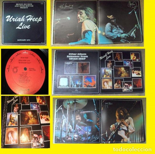 Discos de vinilo: URIAH HEEP / LIVE JANUARY 1973, 2LPs COMPLETA EDIC + LIBRETO 8 PAG.!! ORIG EDIT USA !! TODO EXC