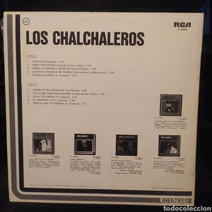 Discos de vinilo: Los Chalchaleros - Los Chalchaleros 1978 - Foto 2