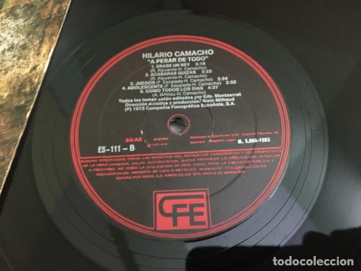 Discos de vinilo: Hilario Camacho a pesar de todo - Foto 3