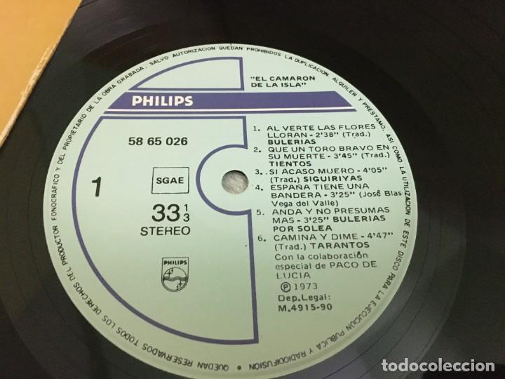 Discos de vinilo: Camar&oacute;n de la isla el camar&oacute;n de la isla - Foto 3