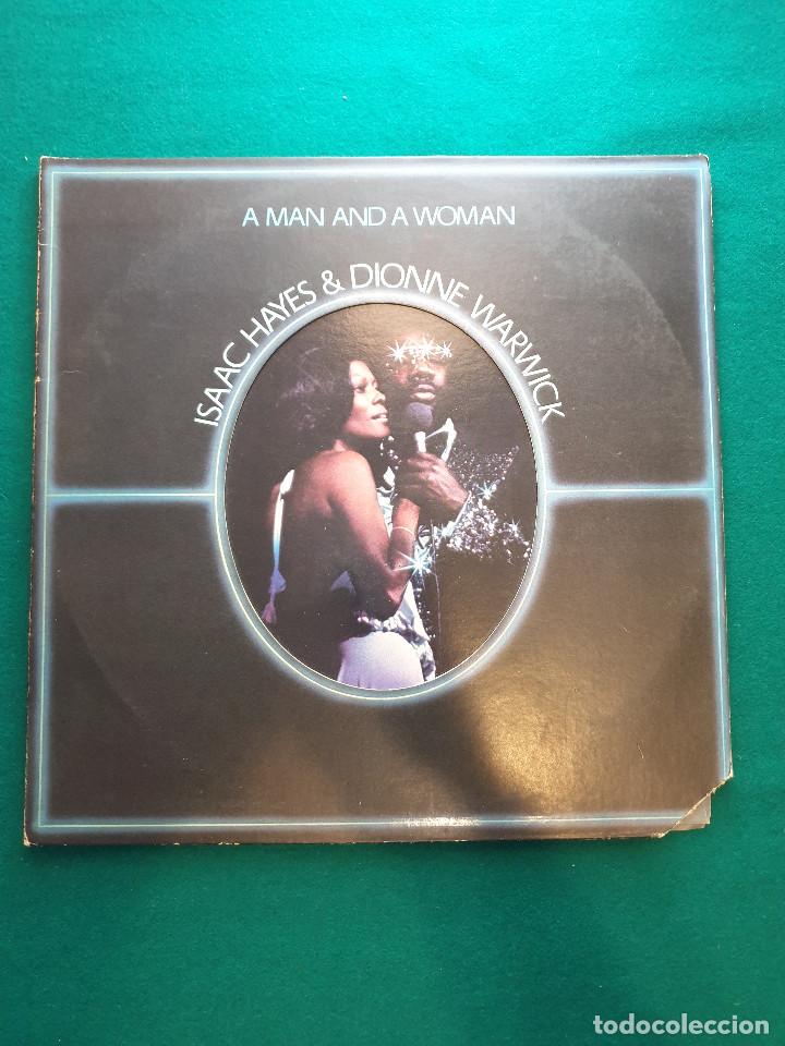 ISAAC HAYES & DIONNE WARWICK ‎– A MAN AND A WOMAN (Música - Discos de Vinilo - Maxi Singles - Funk, Soul y Black Music)