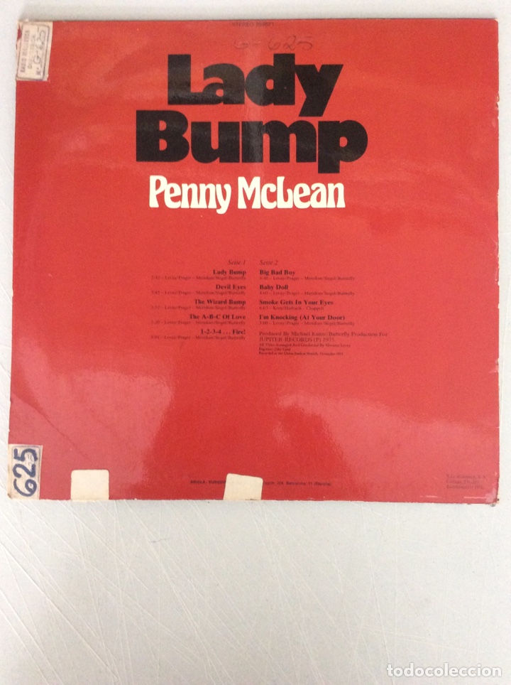 Discos de vinilo: Lady Bump. Penny McLean. - Foto 2