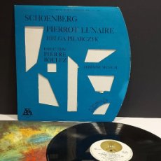 Discos de vinilo: SCHOENBERG-HELGA PILARCZYK-PIERRE BOULEZ / PIERROT LUNAIRE / LP - ADES-1976 / MBC. ***/*** RARO. Lote 301133163