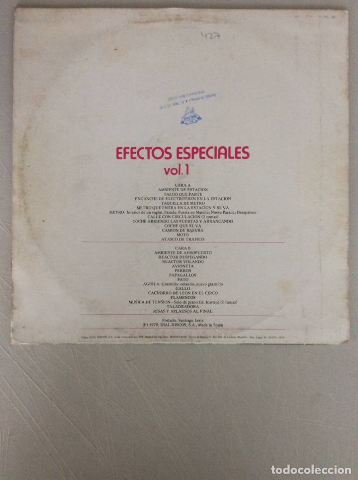 Discos de vinilo: Efectos especiales. Vol 1 - Foto 2