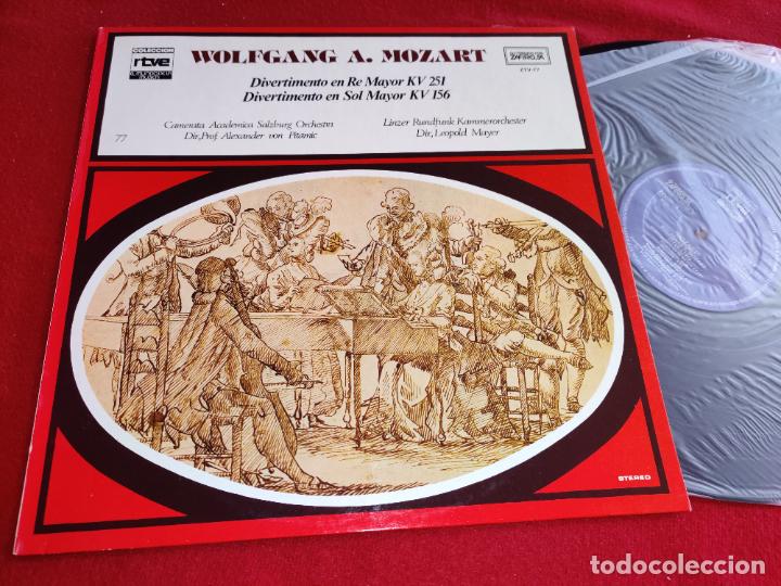 Disques de vinyle: SALZBURG Pitamic / LINZER RUNDFUNK Mayer + MOZART Divertimentos LP 1979 Zafiro EX