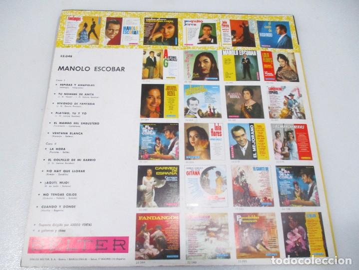 Discos de vinilo: MANOLO ESCOBAR Espigas y amapolas DI558 - Foto 2