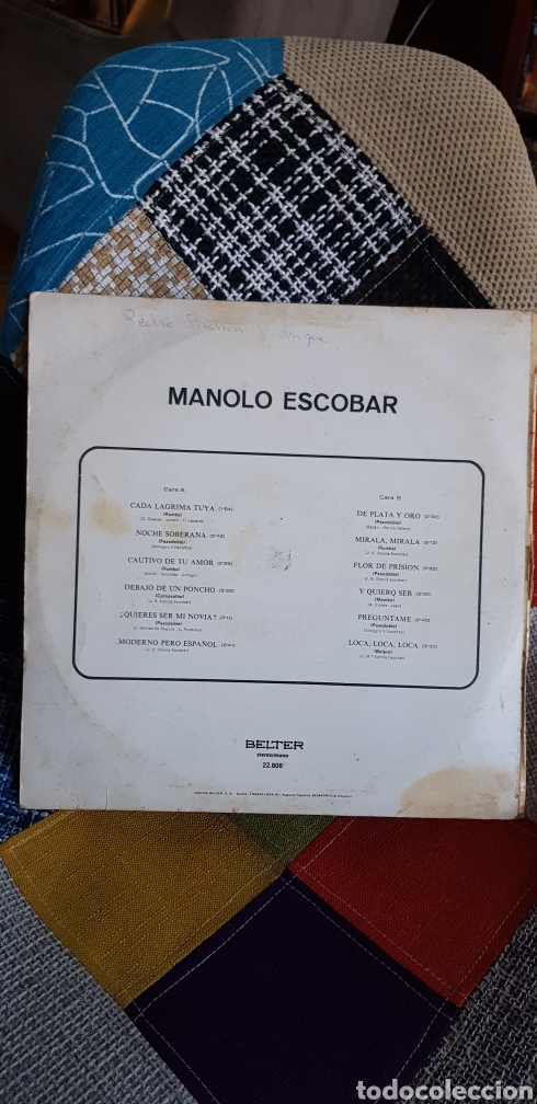 Discos de vinilo: Vinilo MANOLO ESCOBAR - Foto 2