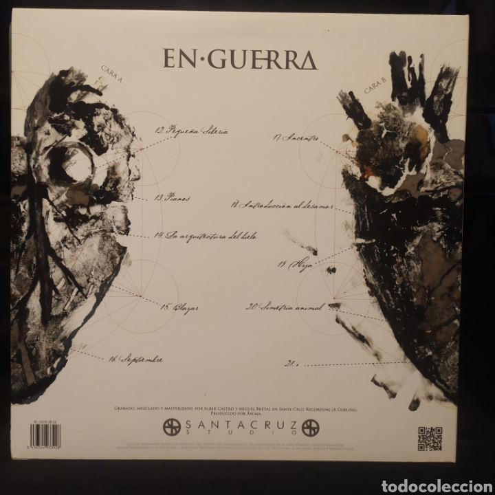 Discos de vinilo: &Aring;nima - En Guerra 2016 Color Blanco - Foto 2