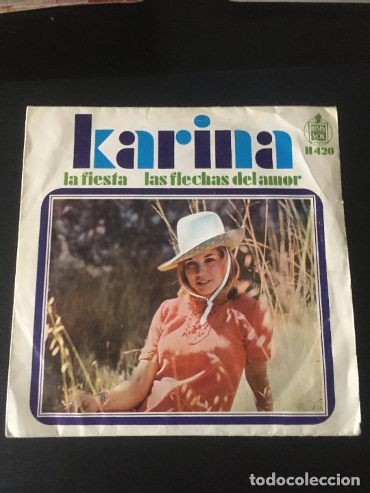 Discos de vinilo: Karina La fiesta / Las flechas del amor 1968 - Foto 1