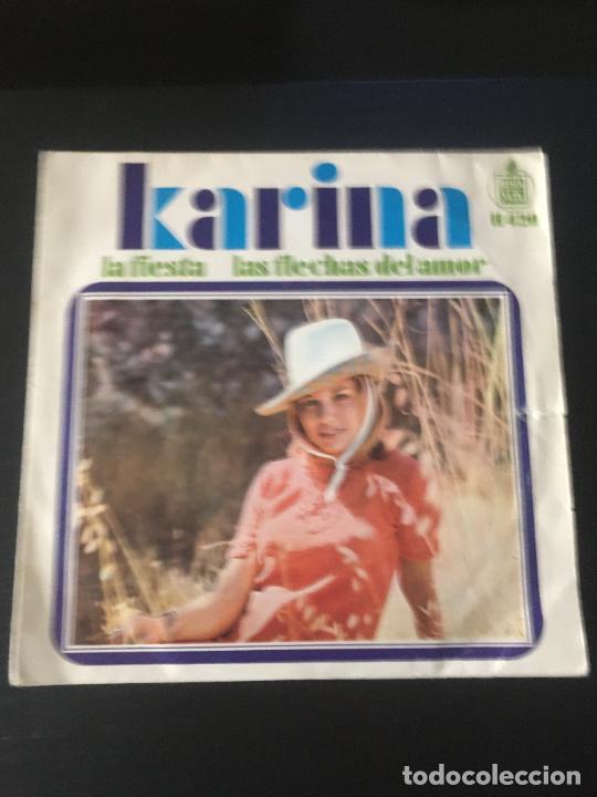Discos de vinilo: Karina La fiesta / Las flechas del amor 1968 - Foto 1