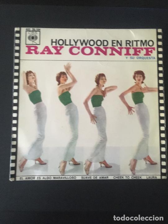 Discos de vinilo: Ray Conniff y su orquesta Hollywood en ritmo 1963 - Foto 1