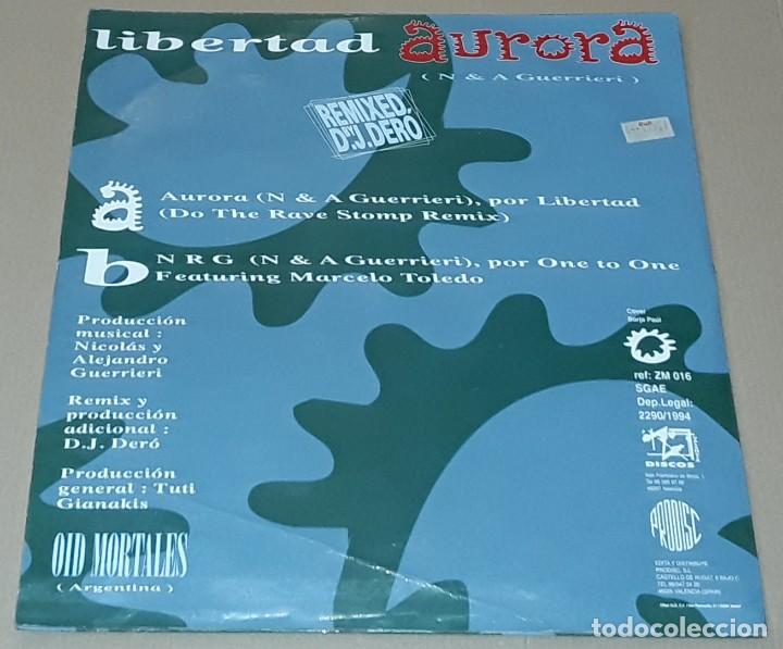 Discos de vinilo: MAXI SINGLE - LIBERTAD - AURORA - REMIXES BY D.J. DERO - Foto 2 - 301325483