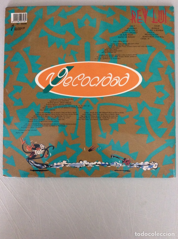 Discos de vinilo: Rey Lui. Velocidad. - Foto 2