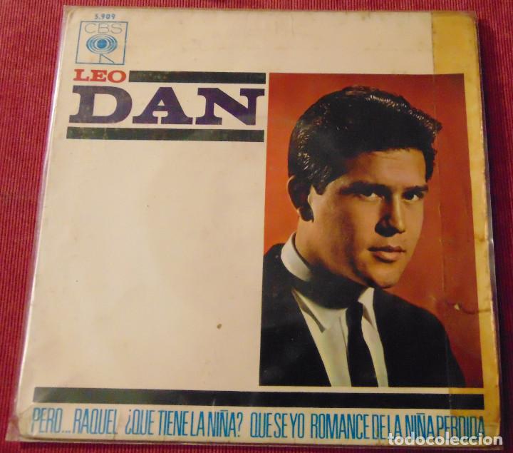 Discos de vinilo: LEO DAN - PERO...RAQUEL + 3 - EP 1964 - Foto 2