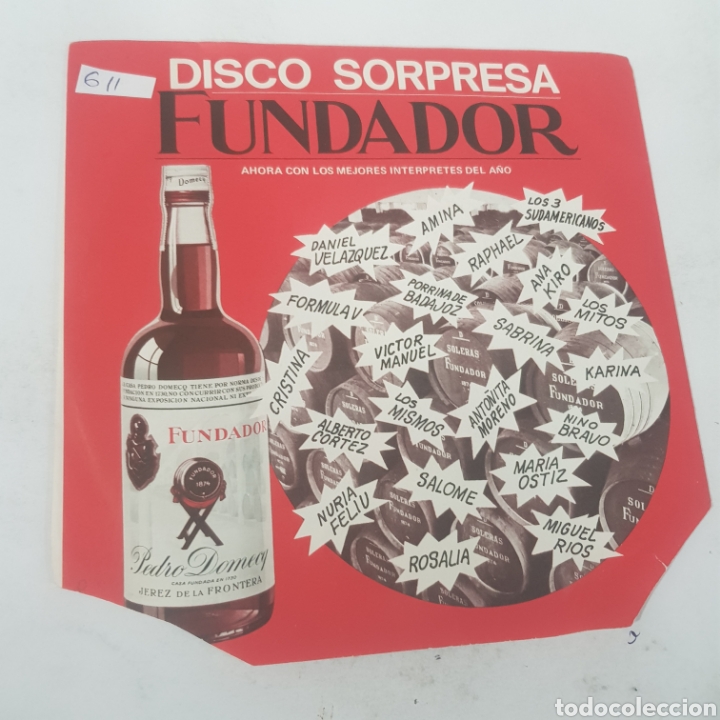 Disques de vinyle: MV 611 disco sorpresa fundador amina -MINIVINILO SEGUNDA MANO