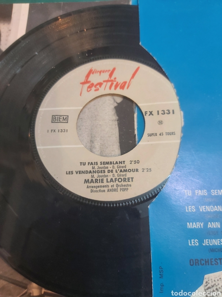 Discos de vinilo: MARUE LAFORET LAFORET SINGLE - Foto 4