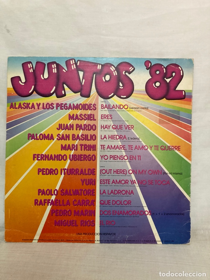 Discos de vinilo: LP JUNTOS 82 , (lo mejor del 1982) - Foto 2