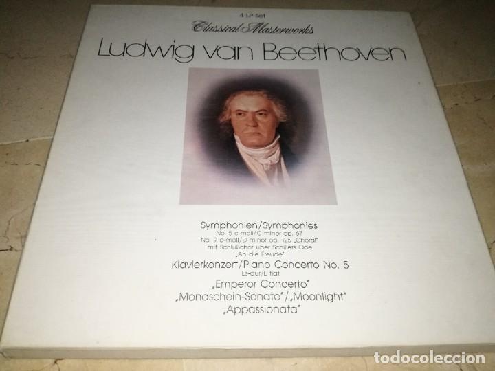 Discos de vinilo: CAJA CON 4 LPS DE LUDWIG VAN BEETHOVEN - Foto 1