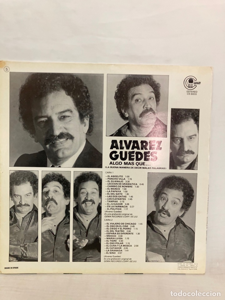 Discos de vinilo: LP ALVAREZ GUEDES COMO NUEVO - Foto 2