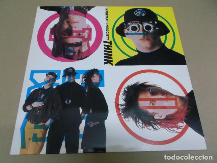Discos de vinilo: INFORMATION SOCCIETY (LP) THINK A&Ntilde;O &ndash; 1990 - Foto 1