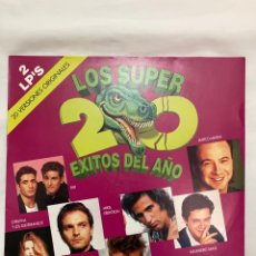 Discos de vinilo: DOBLE LP LOS SÚPER 20 ÉXITOS DEL AÑO , TEMAS ORIGINALES. Lote 301499963