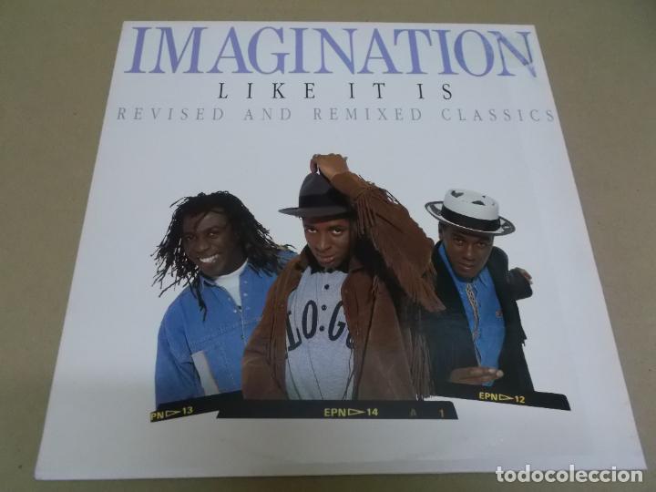 Discos de vinilo: IMAGINATION (LP) LIKE IT IS (REVISED AND REMIXED CLASSICS) A&Ntilde;O &ndash; 1989 - Foto 1