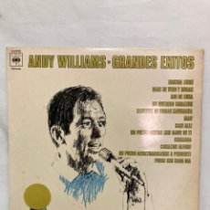 Discos de vinilo: LP ANDY WALLIAMS , GRANDES ÉXITOS. Lote 301505758
