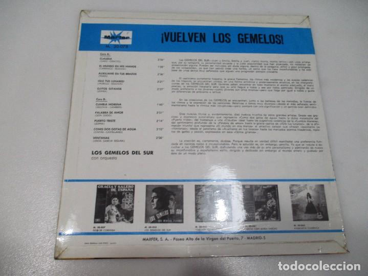 Discos de vinilo: LOS GEMELOS &iexcl;Vuelven los gemelos! DI621 - Foto 2