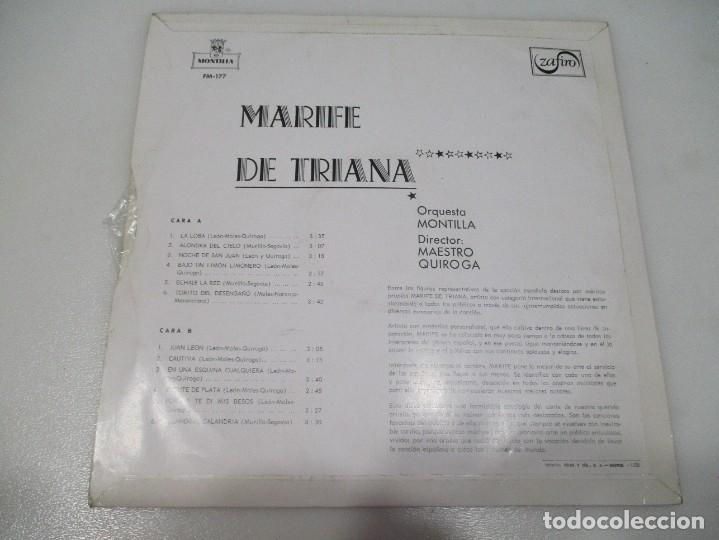 Discos de vinilo: MARIF&Eacute; DE TRIANA DI648 - Foto 2