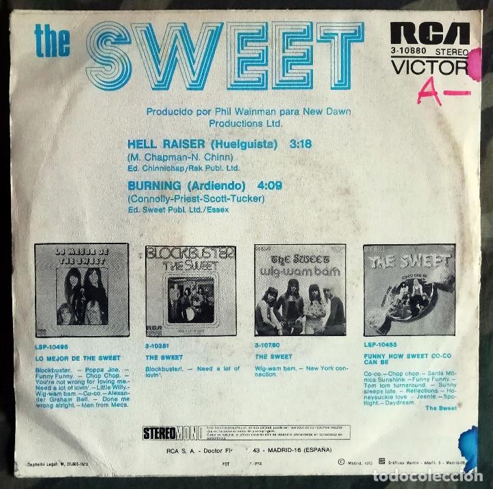 Discos de vinilo: The Sweet &ndash; Hell Raiser Spain 1973 - Foto 2