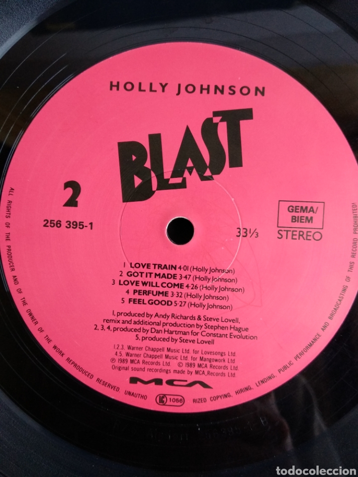 Discos de vinilo: *HOLLY JOHNSON, BLAST, MCA, 1989 A3 - Foto 4