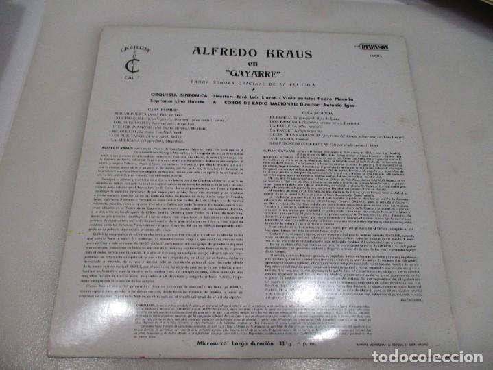 Discos de vinilo: ALFREDO KRAUS Cayarre DI670 - Foto 2