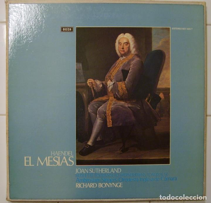 Discos de vinil: CAJA ALBUM DE 3 LP's VINILO. EL MES&Iacute;AS DE HAENDEL - STEREO SET 465/7