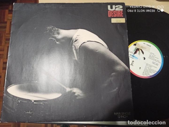 Discos de vinilo: U2 - DESIRE - MAXI ISLAND 88 SPAIN - Foto 1