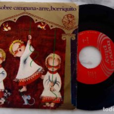 Discos de vinilo: ESCOLANÍA COLEGIO SAN ANTONIO DE MADRID, CAMPANA SOBRE CAMPANA... VILLANCICOS. SINGLE AÑO 1970