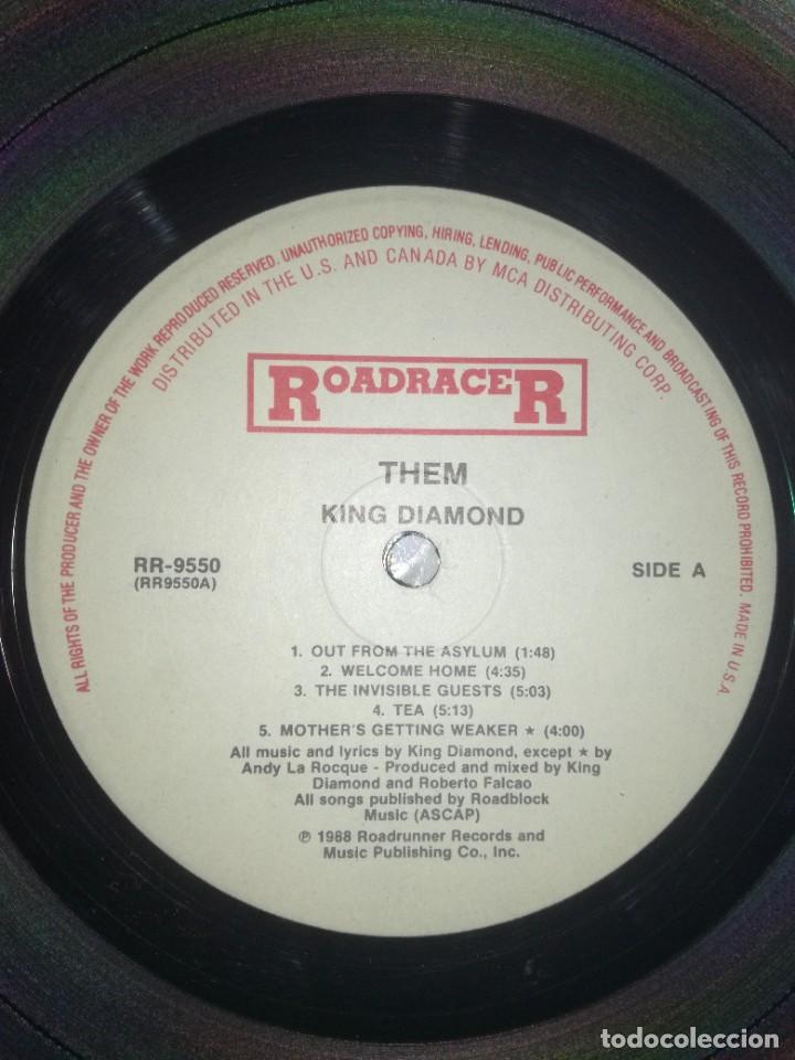 Discos de vinilo: KING DIAMOND-THEM-ROADRACER 1988 - Foto 3