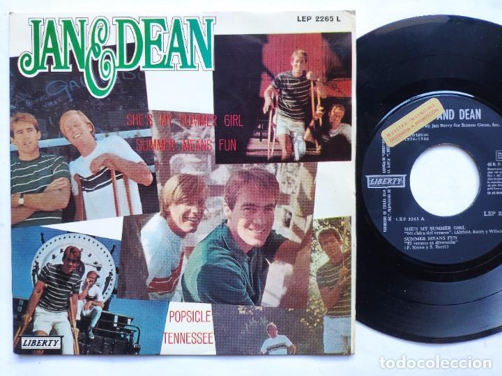 Vinyl-Schallplatten: JAN & DEAN - EP Spain - MINT * PROMO * SHE' S MY GIRL * LIBERTY LEP 2265 L * A&Ntilde;O 1966